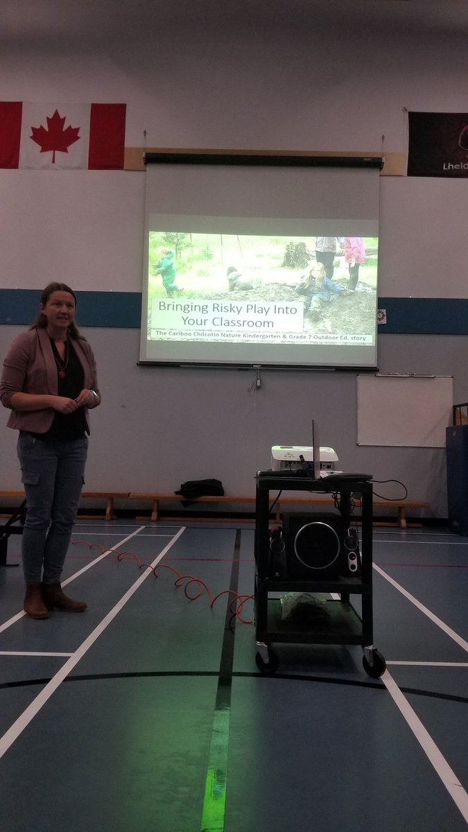 Risky Play Pro-D at Ron Brent Elementary today! Learning the difference between hazards and risk with an eye to increasing resilience and a sense of agency in our kids 🙂 <a href="/missd881/">Missy Glover</a> @KapManhas @leekarpenko <a href="/CMHeitman/">Cindy Heitman</a> <a href="/anrichar99/">Anita Richardson</a>