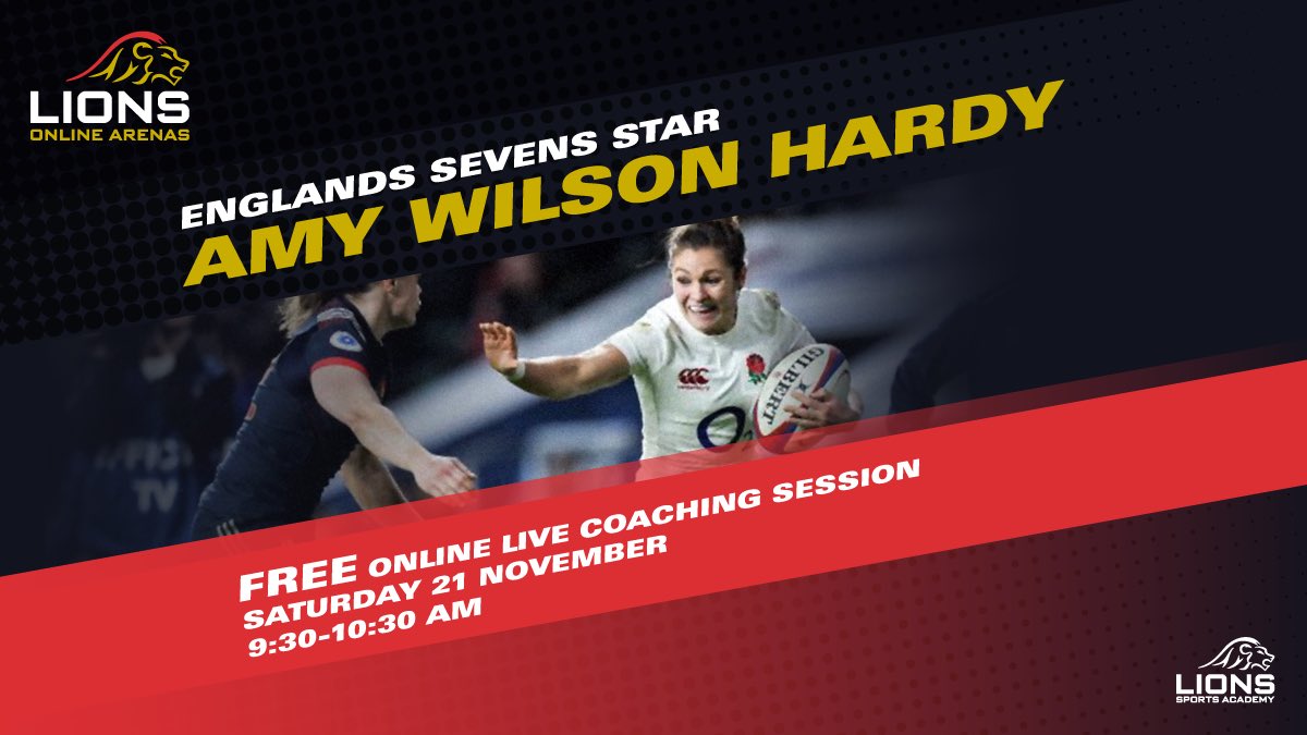 Have you signed up yet? There's still time to join Wasps Ladies &amp; England Sevens star @amywilsonhardy in the morning on @onlinearenas to work on your mobility and fitness levels to keep you match ready. 

Hit the link to sign up onlinearenas.com/event/online-a… @engruby7s