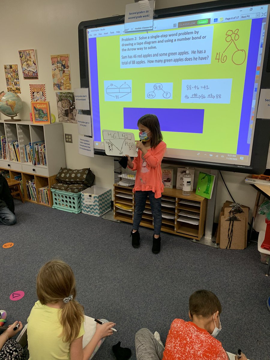 cw_hodson's tweet photo. I’m so proud of these mathematicians explaining their thinking!! #CWCommunity @WeAreCottonwood @PrincipalGriff_ @CW_Baird #why305 #usd305 https://t.co/vF1ldoX7Px