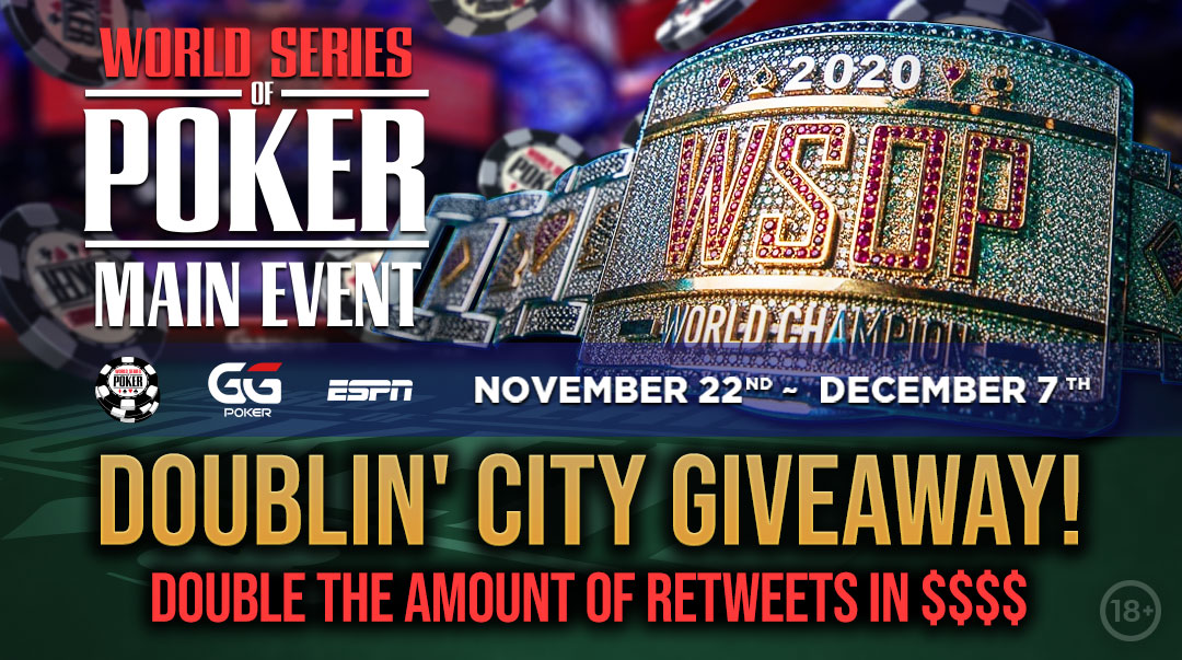 GGPoker's tweet photo. 🔔 THE BIG GIVEAWAY 🔔

We will leave this post up for 24 HOURS. 

After 24 hours, we'll check the amount of RETWEETS and DOUBLE the value in tourney tickets for RANDOM winners.

WIN BUNDLES OF SATELLITE TICKETS TO OUR #WSOP MAIN EVENT!

MAKE SOME HISTORY!

RT &amp; NICKS!

#GGPoker https://t.co/Tln9QyvqNh