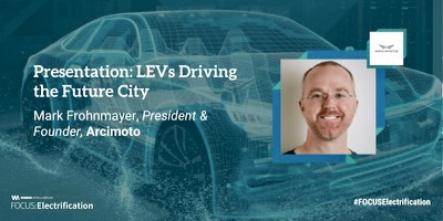 SkyyaPR's tweet photo. . @arcimoto Founder and CEO, Mark Frohnmayer is speaking at @WardsIntel FOCUS: Electrification today at 1:00 p.m. ET  #Arcimoto #FUV #FocusElectrification https://t.co/0YALkwvQpu
