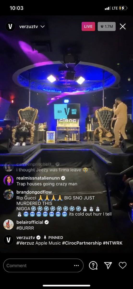 benson_godflow8's tweet photo. Last night was legendary!!!!!! I salute to @Jeezy for being the bigger man in that situation. @gucci1017 gonna keep disrespecting that man and made a diss song about killing his homie. That was a hoe move. #TeamJeezy ⛄️🥶🥶🥶❄️ https://t.co/twSRJHzpLz