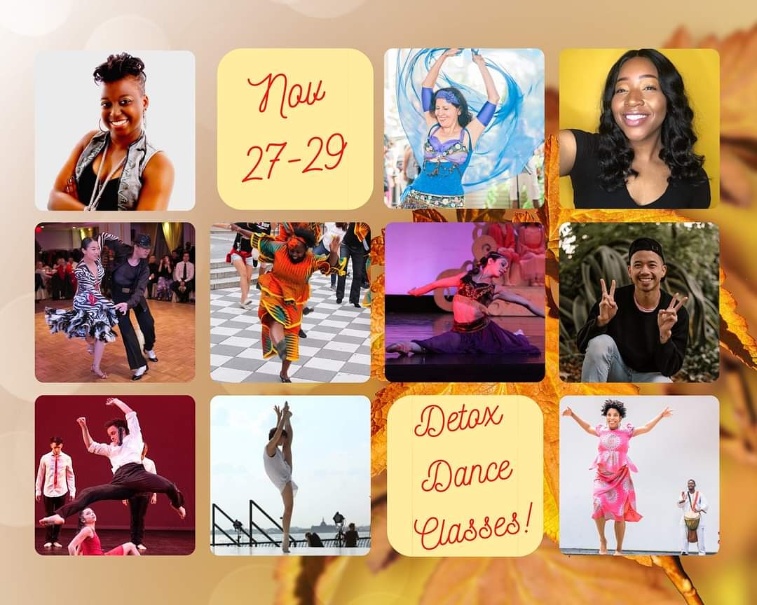 KBPhysicalPlant's tweet photo. Our @queensborodance program is hosting a special free series of Detox Dance Classes over Thanksgiving weekend via @queensborodance IG LIVE 🦃 12 fun classes to choose from over 3 days-- take a dance break and stay active with your loved ones! Schedule is up via link in bio 💃🏽🕺🏽 https://t.co/aAJenEssgi