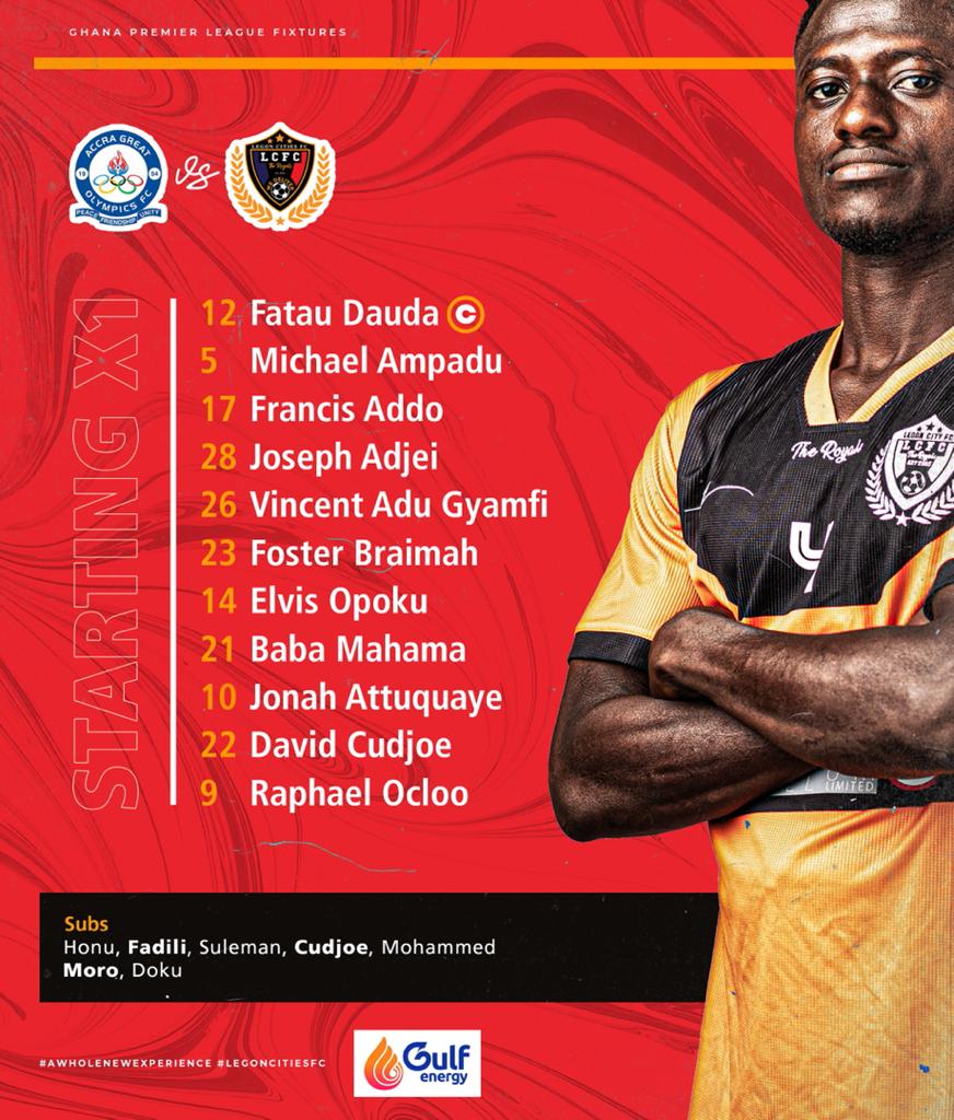 Legon Cities Fc On Twitter This Is How We Line Up Against Accragtolympics Theroyals Wedeliver Olympicsvslegoncities Ghanapremierleague Https T Co Gvjda9wpgl Twitter