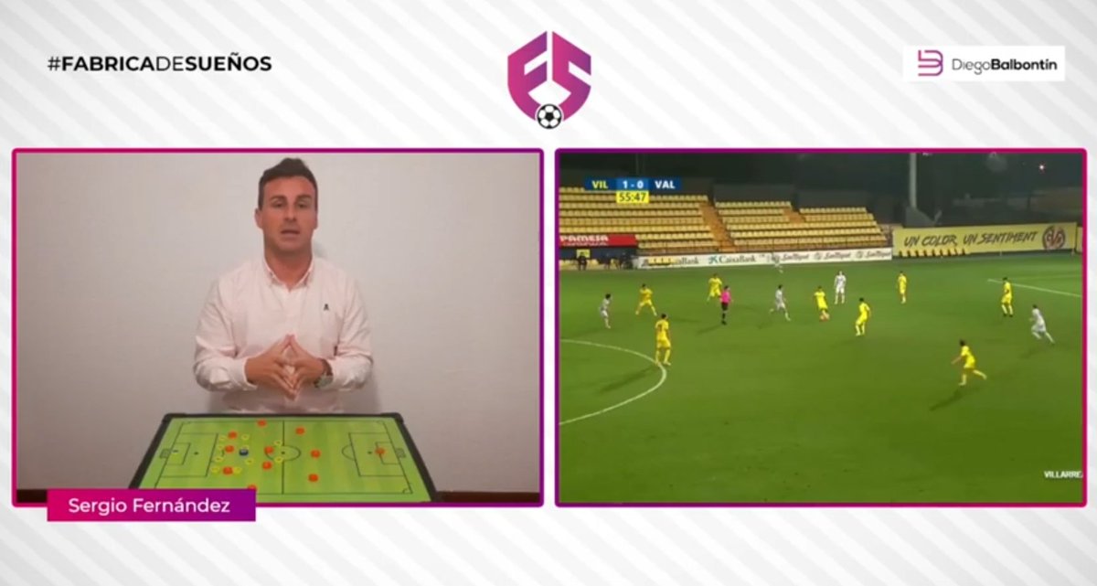 sesidiez's tweet photo. ➡️ Nuevo vídeo del programa "Fábrica de Sueños".

🙋🏼‍♂️ En "La Pizarra", analizamos la fase defensiva del Villarreal. 1.4.4.2 con defensa en zona y bloque bajo. 

⚽️ También veréis a Miguel Palencia en "La Perlita". 

👉🏽 https://t.co/NnqnnMCw7c https://t.co/JYYe648dQb