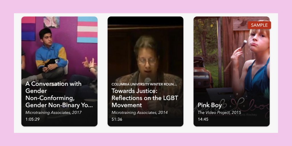 Stream more trans films through Alexander Street.  The streaming service has educational and curriculum resources that you can access for free! Stream now  #UofT:  https://go.utlib.ca/transfilmutl 