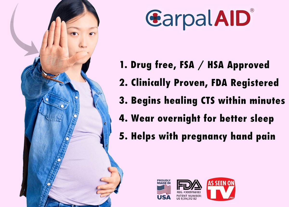 CarpalAID's tweet photo. CarpalAID® can help ANYONE suffering from Carpal Tunnel Syndrome. Our small patch brings BIG RELIEF! Try it today: https://t.co/q2O2emVrvP

#carpaltunnel #carpaltunnelsyndrom #carpaltunnelpain #carpalaid #handpain https://t.co/E0mdhQEzsW