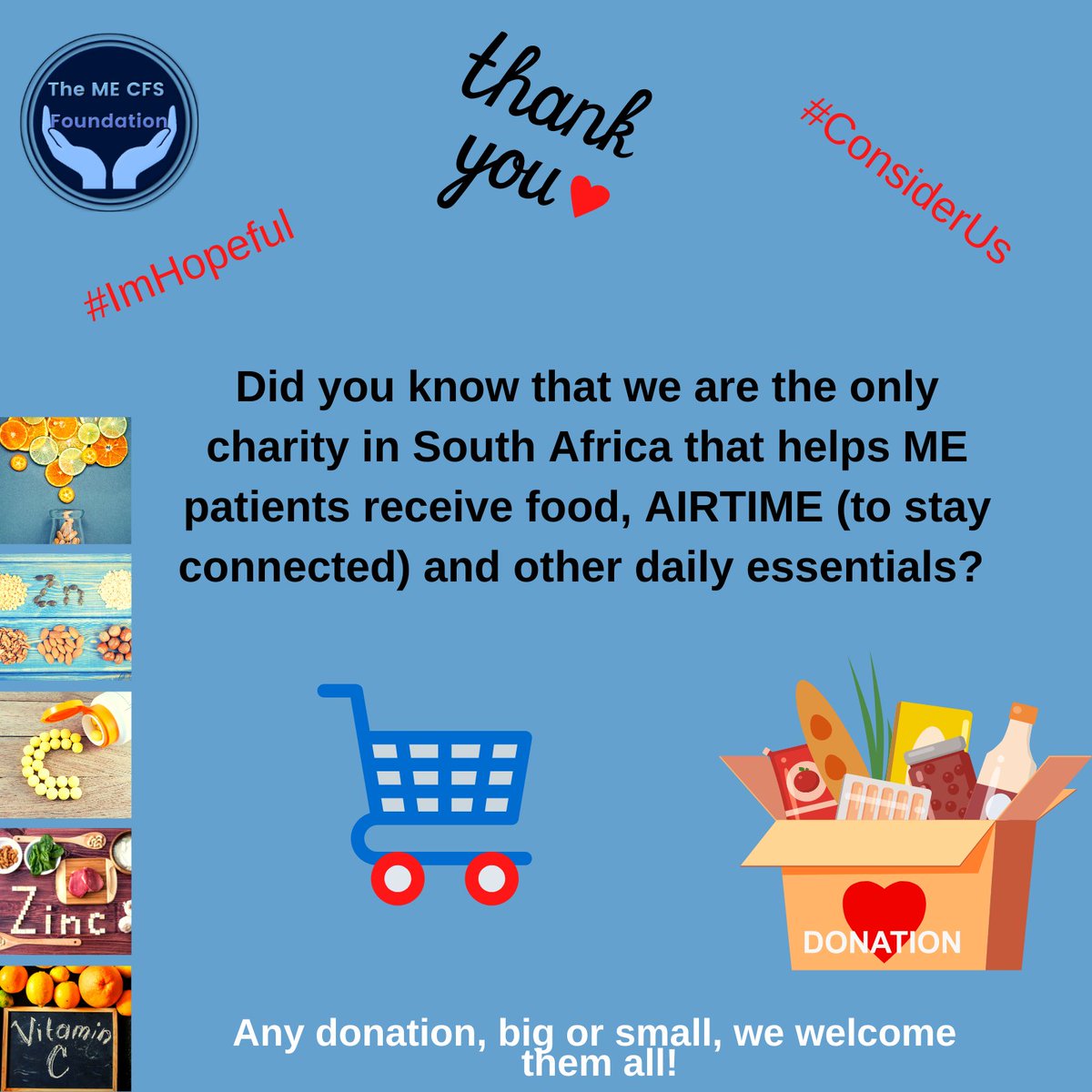 mecfs_sa's tweet photo. https://t.co/csuvLBFq5R
PLEASE visit this link if you are able to donate, alternatively kindly share this post.
Our services completely depend on donations, kindly #ConsiderUs
#donationsrequired #MillionsMissing #pwME #chronicpain #chronicillness #spoonies #seizures #ImHopeful https://t.co/S1qIX4WPfb