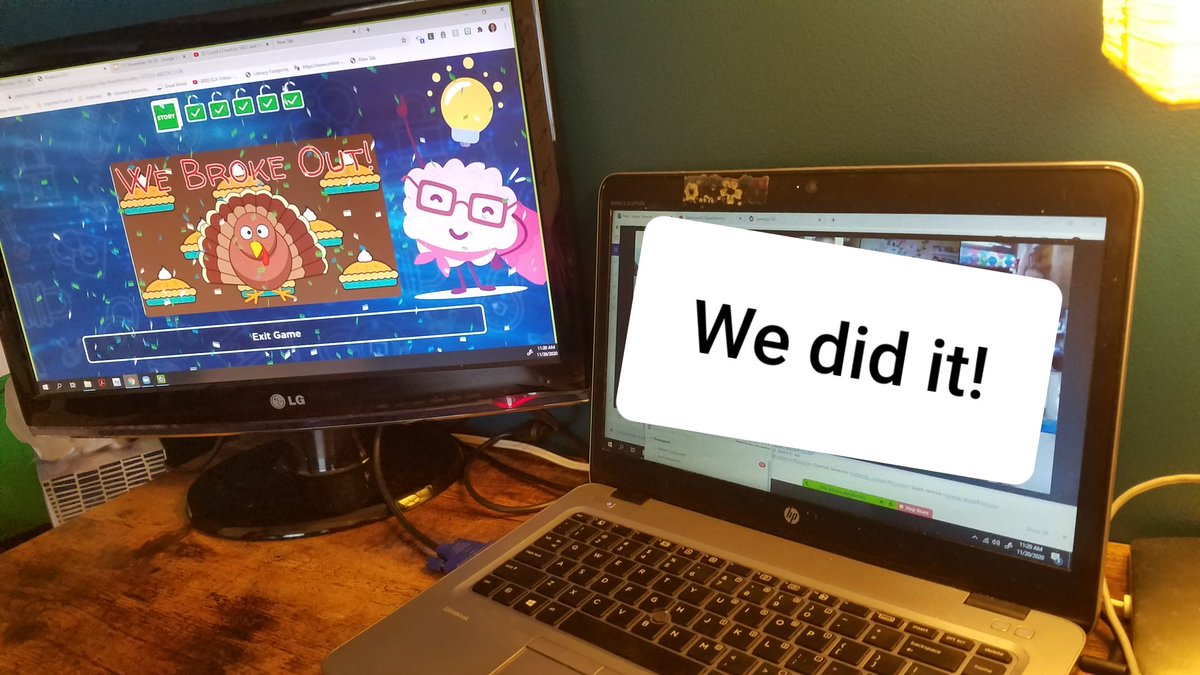 Vseppa2's tweet photo. KS completed our very first @breakoutedu! 
We loved challenging our thinking today!
@GombertGators #futureready204 https://t.co/m0z9xQhcC8