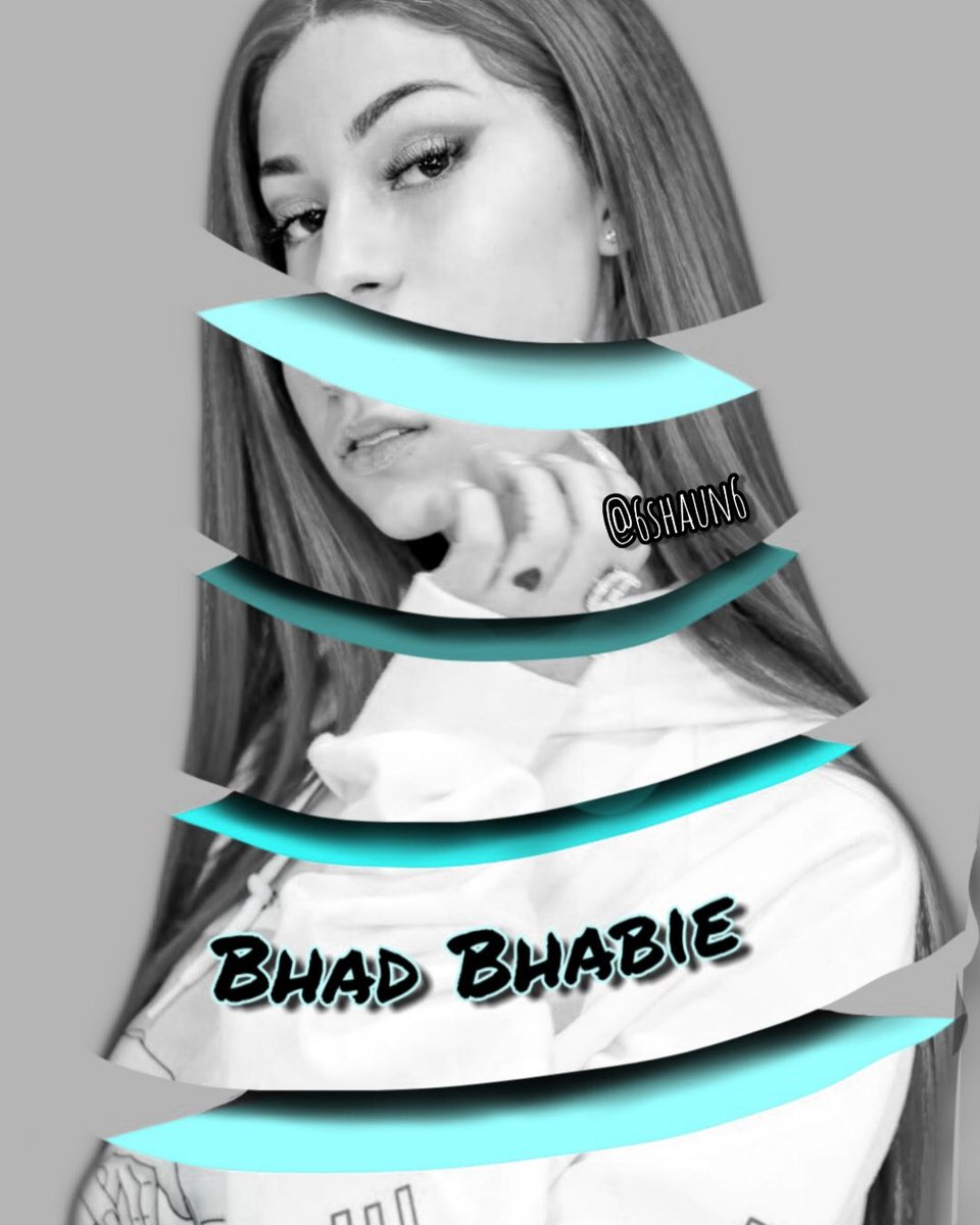 6shaun6_'s tweet photo. What up y’all, just posting some of my artwork of @BhadBhabie 
I did a couple of different variations of the photo manipulations  with much more to come 💯

#bhadbhabie #ArtistOnTwitter #digitalart #photomanipulation #photoshop #GraphicDesign https://t.co/ZJlnZoEboE
