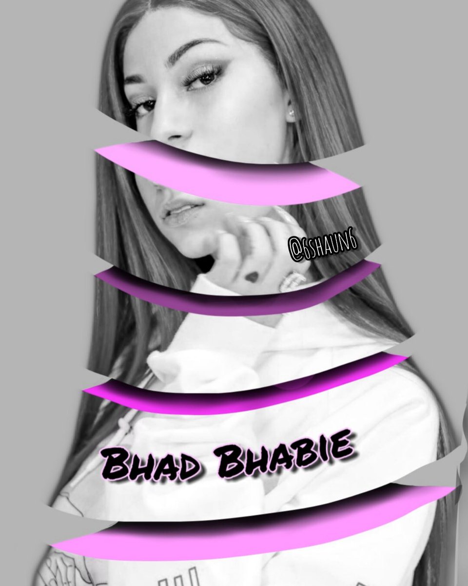6shaun6_'s tweet photo. What up y’all, just posting some of my artwork of @BhadBhabie 
I did a couple of different variations of the photo manipulations  with much more to come 💯

#bhadbhabie #ArtistOnTwitter #digitalart #photomanipulation #photoshop #GraphicDesign https://t.co/ZJlnZoEboE
