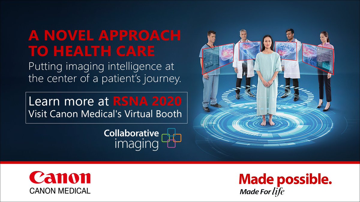 CanonMedicalUS's tweet image. Are you ready to transition to patient-centered care? Visit our #RSNA20 virtual booth to learn more about our #CollaborativeImaging approach: bit.ly/392BqtG