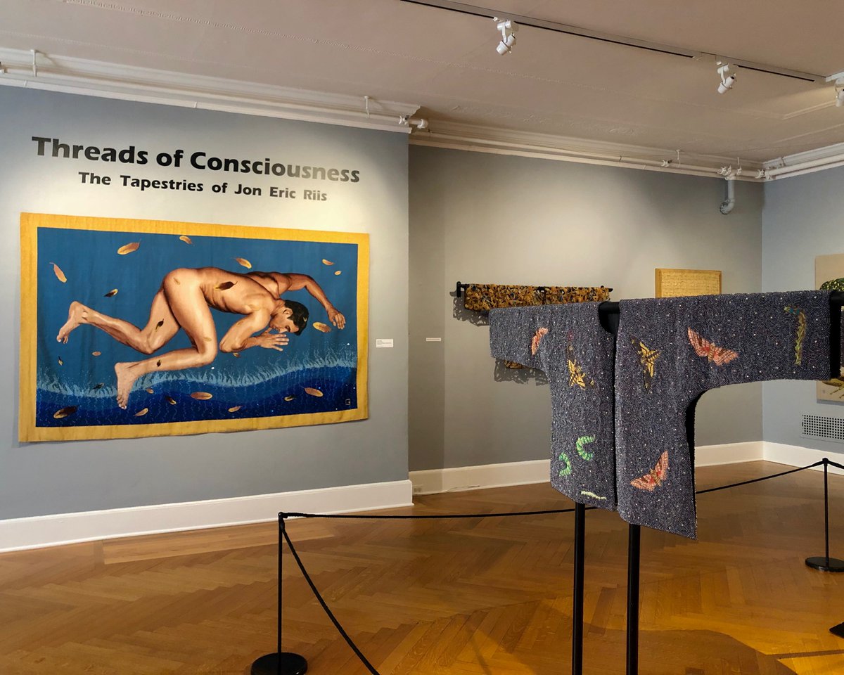 MorrisMuseumNJ's tweet photo. Now open! Threads of Consciousness: The Tapestries of Jon Eric Riis features 58 tapestries that comment on provocative subjects—such as race, religion, war, beauty, spirituality, humanity— through the medium of woven silk and metallic thread. Come and see!
#artsoundmotion https://t.co/0jJztODOam