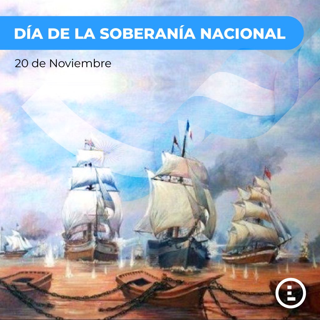 Hoy, 20 de noviembre conmemoramos el día de la soberanía nacional en homenaje a quienes defendieron nuestras tierras y los derechos soberanos.
#diasoberanianacional