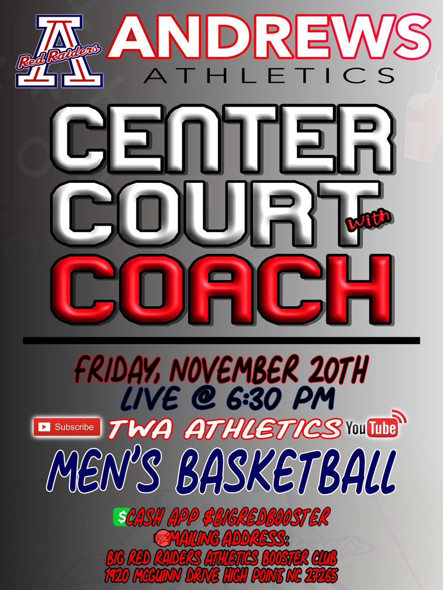 Tune in! Tonight at 6:30pm we will be going live on YouTube. Look up - TWA ATHLETICS💯