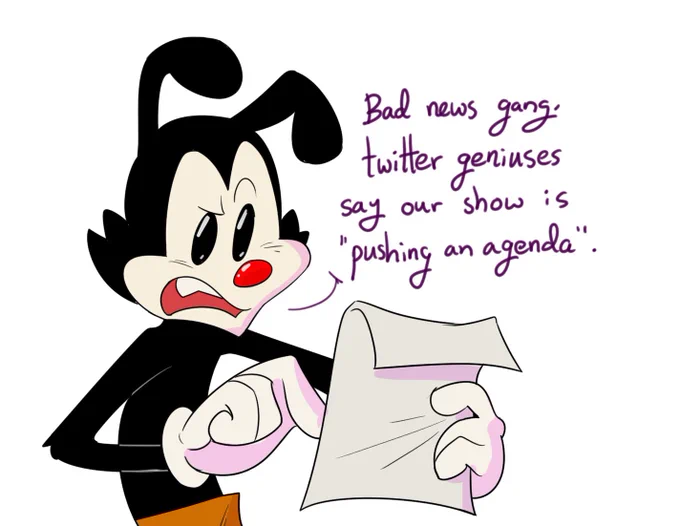 half-canon joke #Animaniacs #wakko 