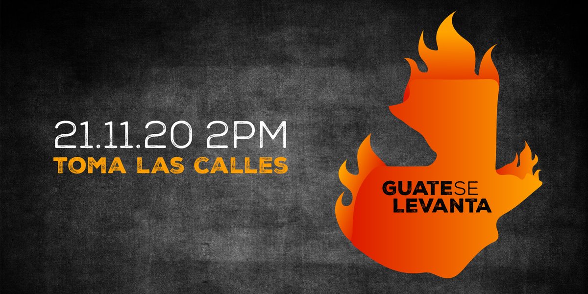 No es un presupuesto, no es un presidente, no es un congreso, no es un CACIF, es un SAQUEO. #NoNosPela 

21.11.20 2PM #GuateSeLevanta