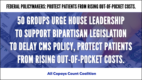 HIVHep's tweet photo. MUST-READ! 50 groups are calling on @SpeakerPelosi @GOPLeader to support bipartisan legislation to delay a harmful @CMSGov policy and protect patients from rising out-of-pocket costs during a pandemic. Ban copay accumulator policies. Let #CopaysCount. https://t.co/8hxRRhNYcZ