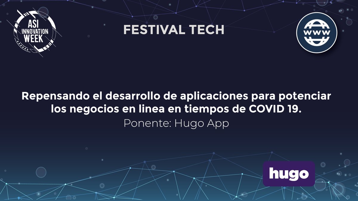 asielsalvador's tweet photo. Pedropablo Donis, Director Regional de Marketing #HugoApp desarrolla el tema: "Repensando el desarrollo de aplicaciones para potenciar los negocios en línea en tiempos de #COVID19 en #Día5 #ASIInnovationWeek2020 #FestivalTech
#Industriales #ElSalvador https://t.co/0ySQuCiIcs