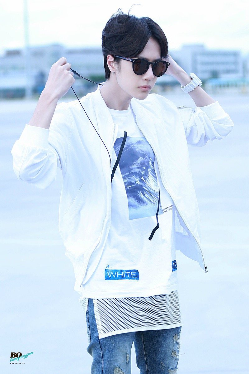 Yibo and his wired earphones throughout the years(and his precious fashion style)