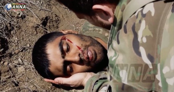 Farkhaad's tweet photo. Please hear our voice.Armenians torturing azerbaijani soldiers and denied capturing @UNHumanRights Isn't this a violation of human rights?Why u silent? Because of, we are not armenians?Stand with justice @ICRC @RedCross #bringbackAmin #bringbackBayram #bringbackRuslan https://t.co/VJBZrimAY3