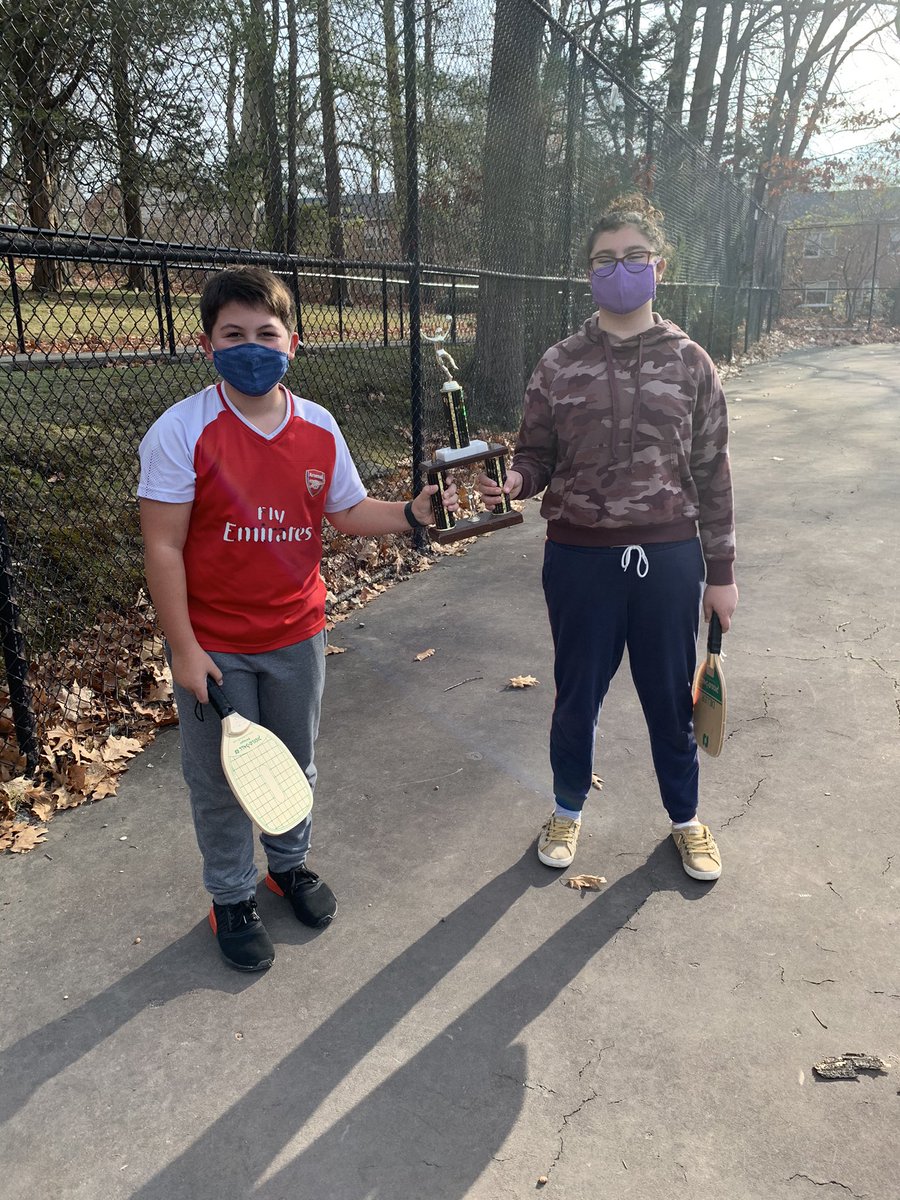 Pickleball tournaments today! So. Much. FUN. 😎 <a href="/King_PhysEd/">Mr. King</a> <a href="/IadarolaBakerPE/">Mr. Iadarola</a>