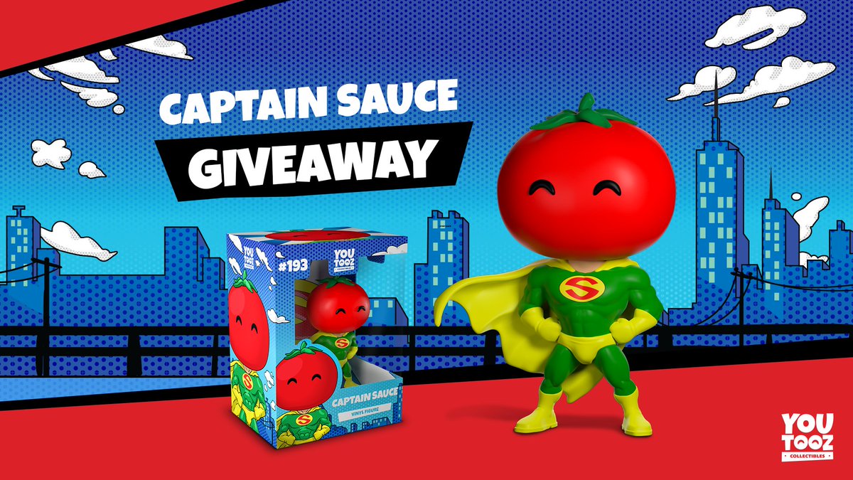 TheCaptainSauce's tweet image. Wanna win your own CaptainSauce figure? RT + follow @youtooz and we'll pick a few winners before the Nov 27th release! 🍅