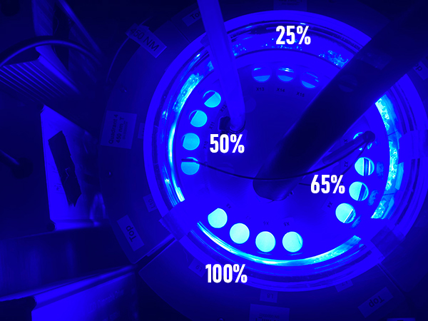 EvoluChem's tweet photo. 4 different intensities operating at the same time for today's #FluorescenceFriday. Now possible with the #Lucent360 and one of our Multi-light screeners.
https://t.co/8Hc6mfKwYD
#photochemistry https://t.co/L4mRv8yrQ0