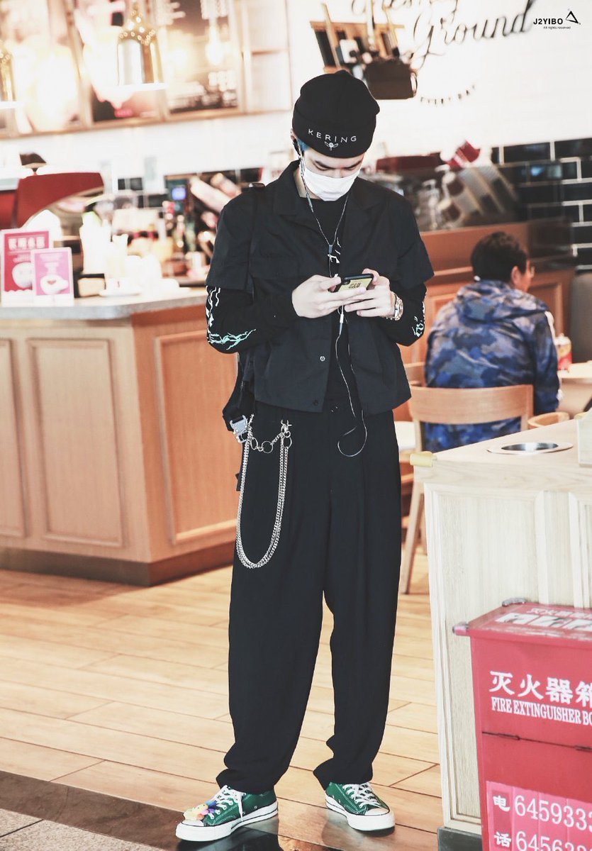 Yibo and his wired earphones throughout the years(and his precious fashion style)