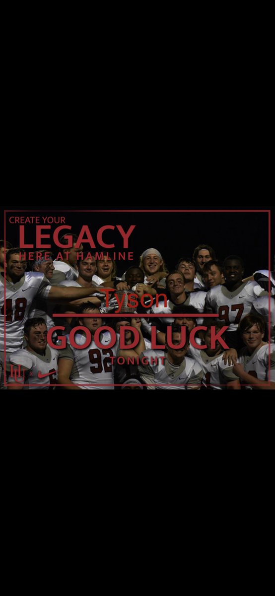 TysonBork's tweet photo. Thank you @CoachGreenie for the support @HamlineFootball https://t.co/SpadhZysOj