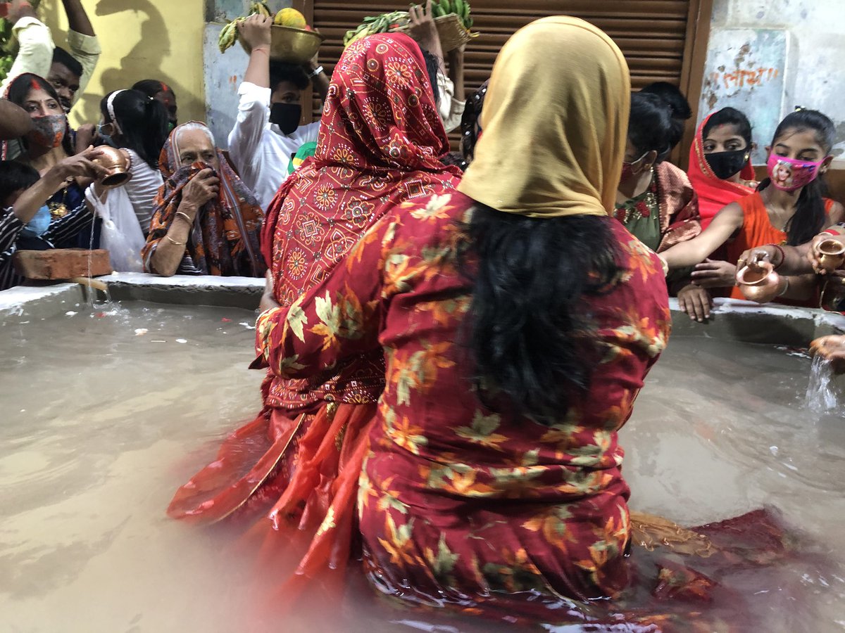 DrShashiPanja's tweet photo. Chatt Puja today in an artificial pond ( kund) in ward 18 kagazgalli bustee of my constituency https://t.co/2Ls3JRTnYZ