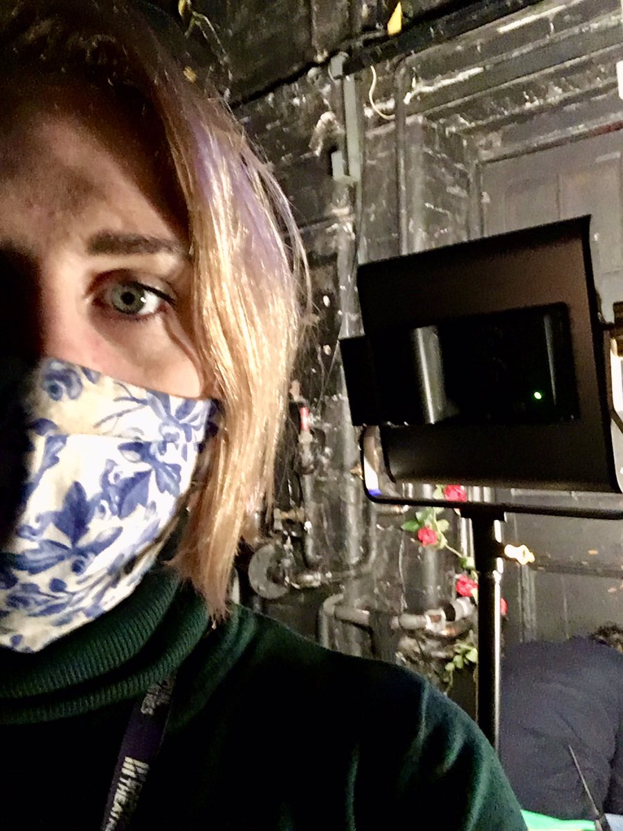 catnuala's tweet photo. Long but very good day in Tech directing #PantoPresents @captheatres with an incredible team! @gcameronmd @HannahLBradley_ @imogenreiter @FOHmockumentary & our brilliant tech team. Grateful to be able to continue this project in its 6th year with @echcharity #Filming #Arts https://t.co/IIWodY3wFG