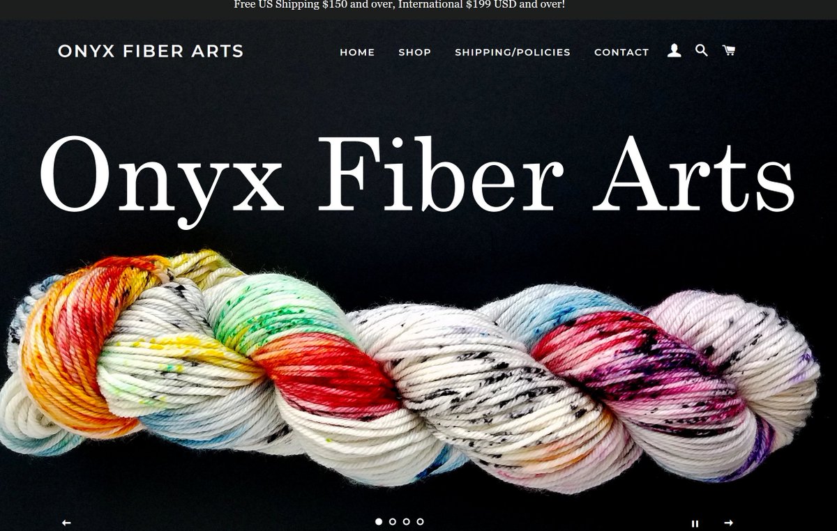 Dyer & photographer Adria's store Onyx Fiber Arts is a must see. Her color range is amazing and she ships worldwide.  https://www.onyxfiberarts.com/ Find Adria's IG here:  https://www.instagram.com/onyxfiberarts/  7/