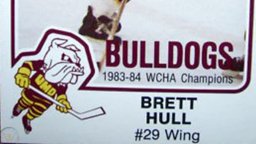 The WCHA games were all on KSTP channel 9, and like any good drama, there were "bad guys." Among them: Brett Hull. UMD Bulldog. Sniper. Scored at will. Total menace.