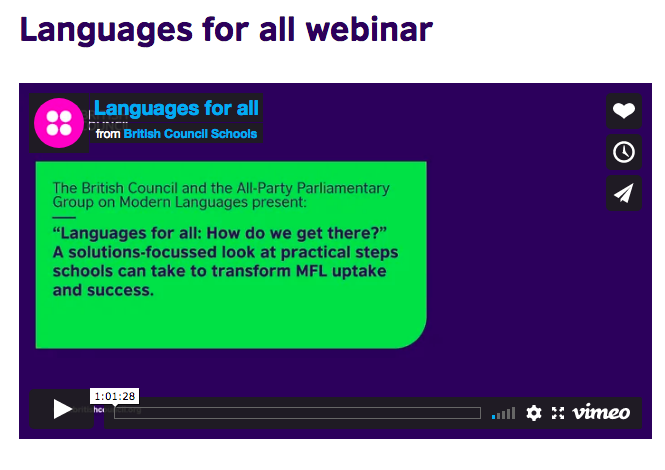 suzibewell's tweet photo. Thank you @BritishCouncil for this wonderful webinar Languages for all - recording now available to view: https://t.co/BA8mDIwGG3 #mflchat #mfltwitterati @ltupgcemfl @ALL4language @ifru_london https://t.co/8KrpkmUTzc