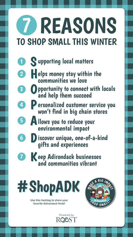 saranaclake's tweet photo. Make a big impact this holiday season! Shop small, #ShopADK!! https://t.co/IphDyE29h6
