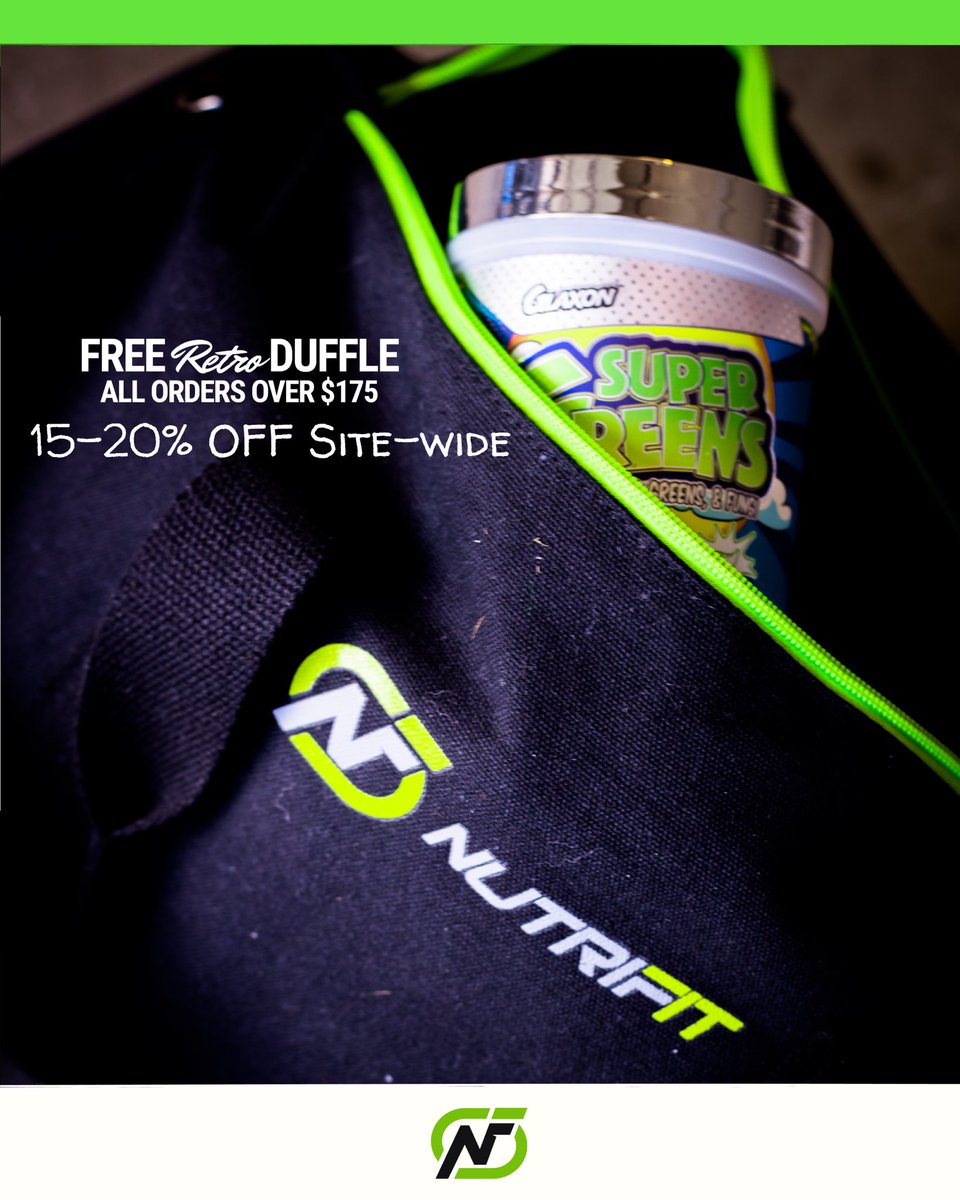 nutrifitcle's tweet photo. 𝘽𝙡𝙖𝙘𝙠 𝙁𝙧𝙞𝙙𝙖𝙮 : Starts 11/23 at 12pm noon &amp; runs til 11/30.
⠀
 𝟭𝟱-𝟮𝟬% 𝙊𝙁𝙁 𝙩𝙝𝙚 𝙀𝙣𝙩𝙞𝙧𝙚 𝙎𝙞𝙩𝙚! + 𝙖 𝙛𝙧𝙚𝙚 𝙉𝙪𝙩𝙧𝙞𝙁𝙞𝙩 Gym bag if you spends 175!! The only way to get the 20% off is if you join our VIP group!

➡️ https://t.co/5qs8gFOhoT https://t.co/x18LyXdnA8