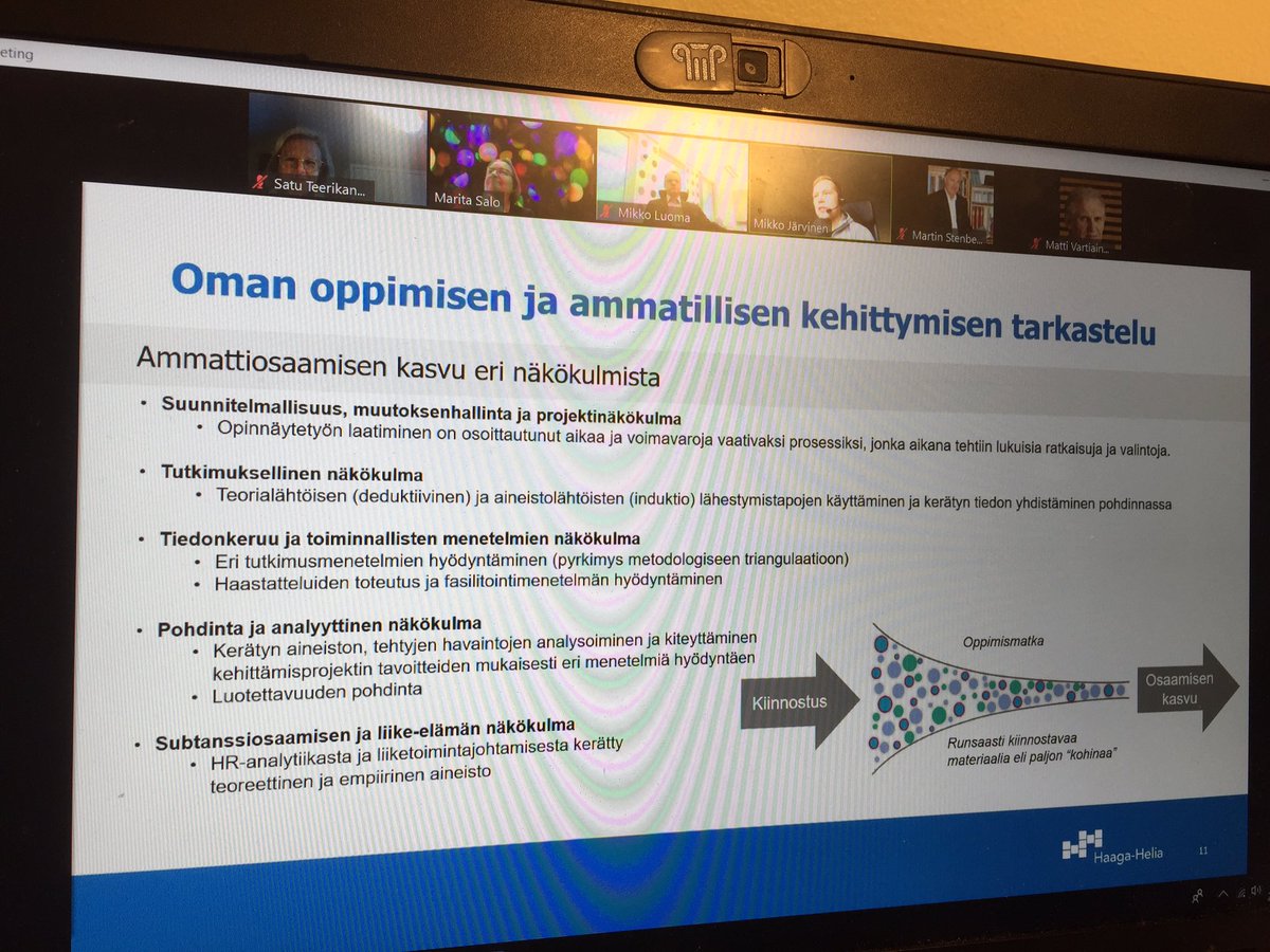 SatuTeerikangas's tweet photo. @HENRYry_fin vuoden parhaan henkilöstöjohtamisaiheisen pro-gradukilpailun finaalissa kuultiin hr-analytiikan työkaluista @mikkojiii, työuupumuksen ennaltaehkäisemisestä, organisaatioidentiteetin merkityksestä itseohjautuvissa organisaatioissa &amp; työntekijöiden kestävyysteoista. https://t.co/pPfPx7vI17