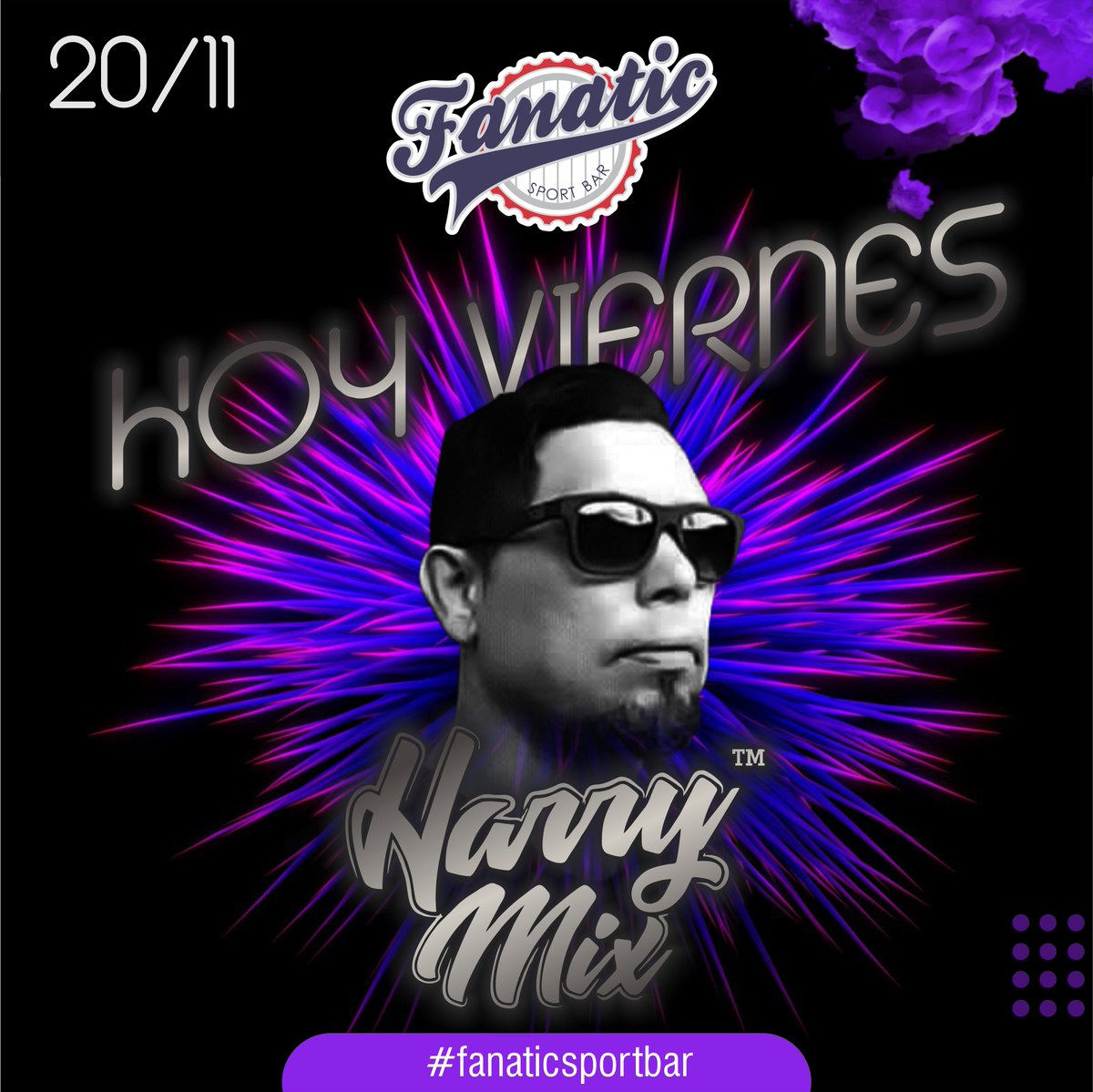 Hoy Viernes 20 de Noviembre
desde las 7:00 pm.
Nos visita el Maestro....Harry Mix...!
#Fanaticsportbar #Portuguesa #acariguaaraure #acarigua #araure