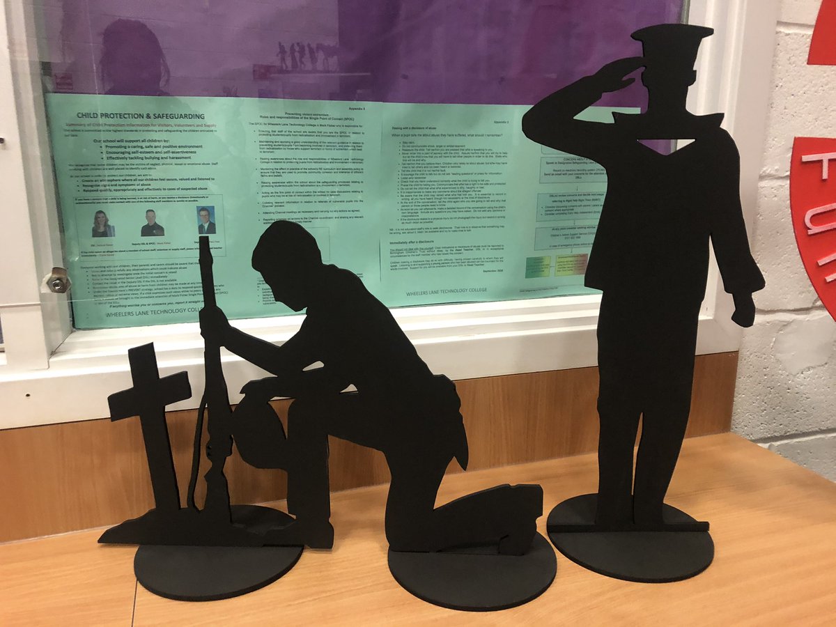 An eye catching and thought provoking display in our main school reception for Remembrance Day. Thank you to DT.