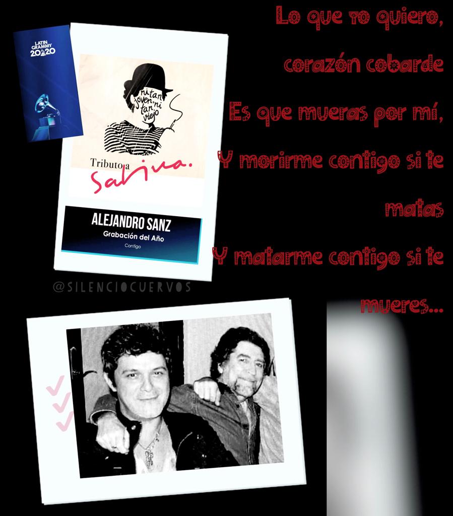 Jorgeli24996069's tweet photo. Porque el amor cuando no muere mata, porque amores que matan nunca mueren @AlejandroSanz 💕 @SilencioCuervos #Contigo #LatinGrammy2020 #GrabaciónDelAño 🎉 @joaquinsabina https://t.co/EEqOdb1OLj