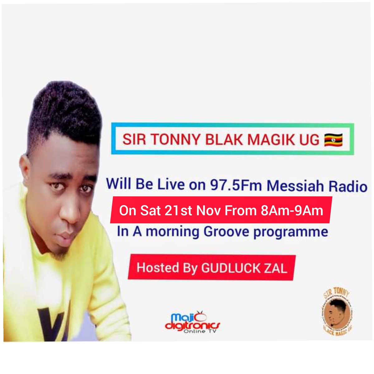 blak_sir's tweet photo. Tomorrow's Plot Just be Part of The Show from 8Am-9Am Hosted By Goodluck Zal Theme Talking About Rwenzori Music 
#Sir_Tonny_KonjoBoy https://t.co/JmQrS8AvlM