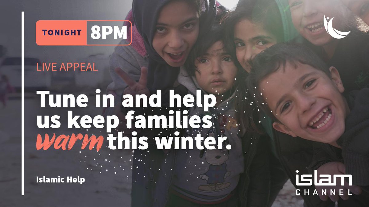 IslamicHelp's tweet photo. Help provide #winter warmth & hope to the most #vulnerable across the world.
Tune in to our live The Big Winter TV appeal on @Islamchannel today from 8pm, on Sky 737, Virgin 838 or Freesat 693.
Donate at https://t.co/Jprm1x2FMW or call 0121 446 5682.
#winterwithout #thebigwinter https://t.co/8pySrEPhvD