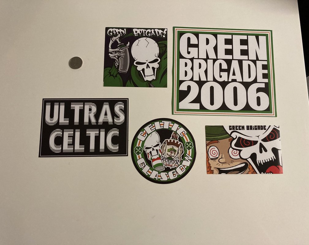 Autocollants Green Brigade 2006 - Stickers Ultras Inferno Celtic Glasgow Antifa