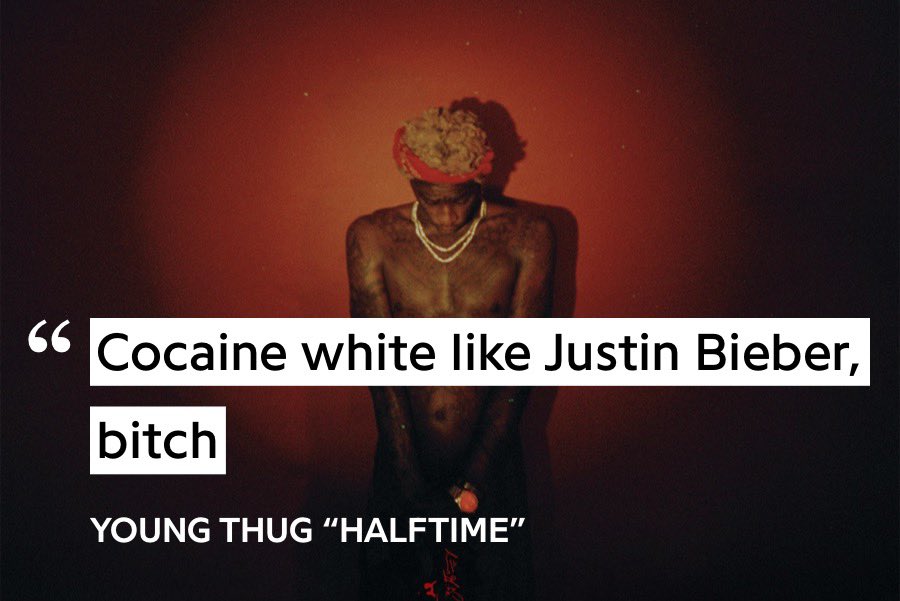 if you only listen to one Barter 6 song, i recommend “Halftime.” A looped guitar beat with no hook, Thug creates an absolute experience of a song, filled w clever one liners and an iconic 11 second long (!!!!!) SKRT adlib.