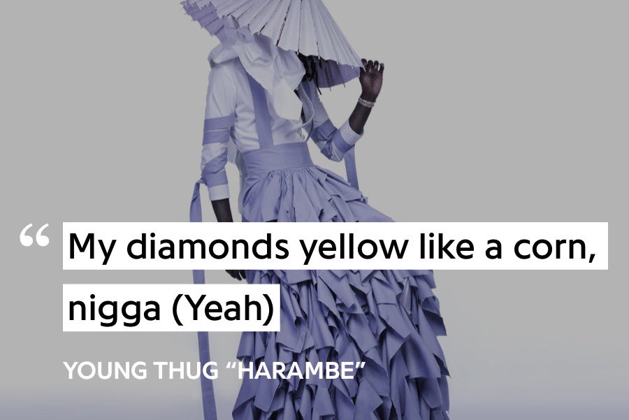 the highlight here is “Harambe.” titled after the famous gorilla, thug changes his voice an insane amount on this track, sometimes growling, sometimes crooning. whether screaming about going apeshit or singing about wanting to have babies, thug continues to show his diversity.