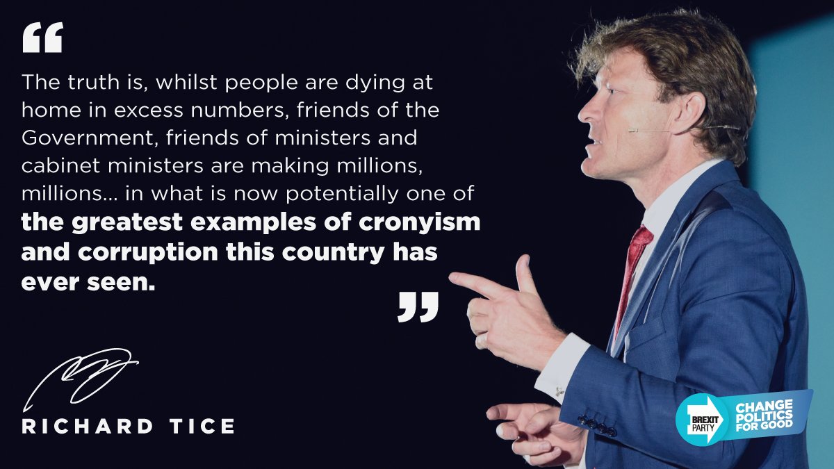 'These mates of Tory MPs and ministers have literally creamed off the system. It's utterly appalling and I think it'll come back to haunt this government.' — Richard Tice 📰 Read the story in the Mail here: mol.im/a/8961343