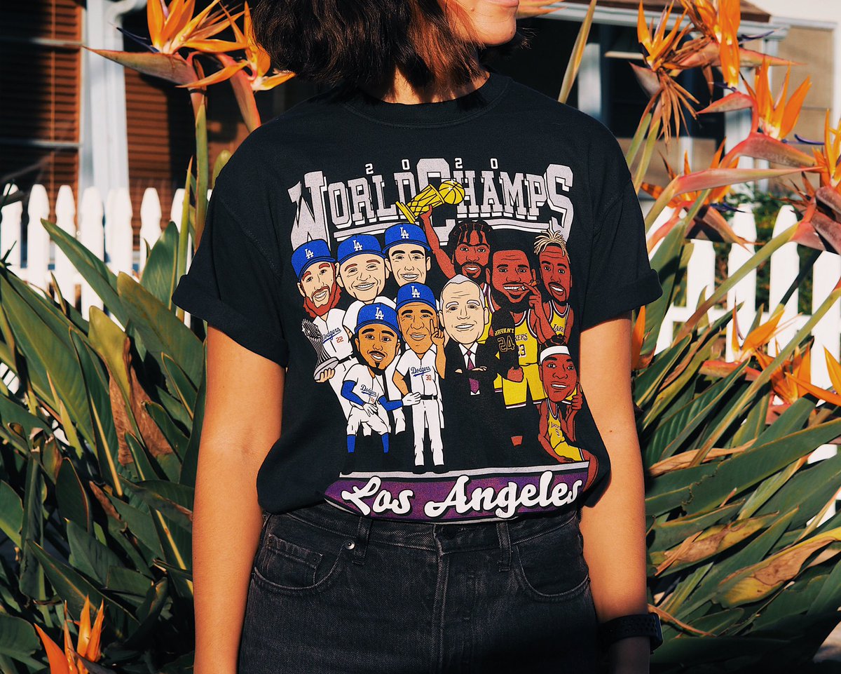LoudObnoxious's tweet photo. LAST DAY to preorder the 2020 World Champs Tee and Crewneck! The perfect holiday gift for the LA fans in your life. 🏆🏆
https://t.co/CTrrHKn6vL https://t.co/MJ70J3gWLR