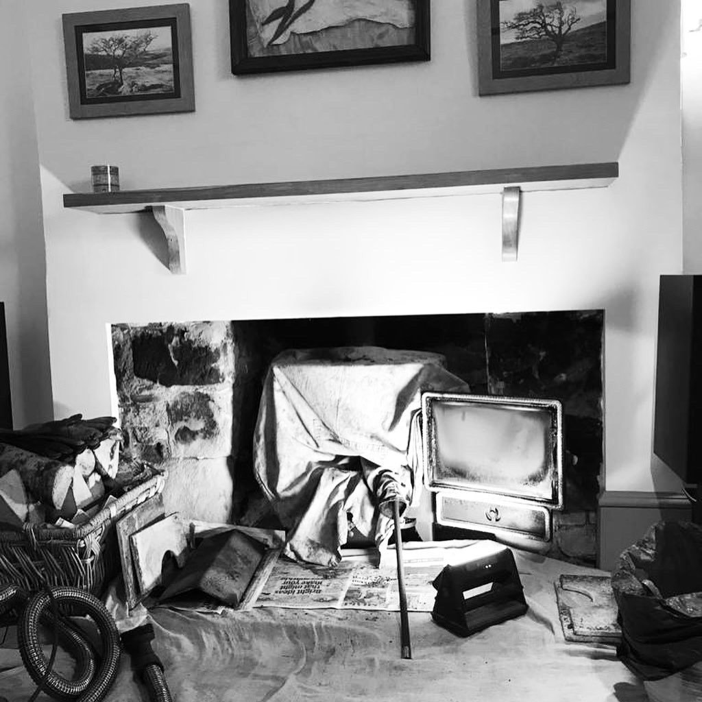 StoveCompanyltd's tweet photo. Sweeping in Exmouth earlier this week. Makeover of a Clearview Vision ready for the colder days ahead #chimneysweeping #stovecleaning #exmouth #devon #clearviewstoves #stoves https://t.co/aOQq8hLRHX