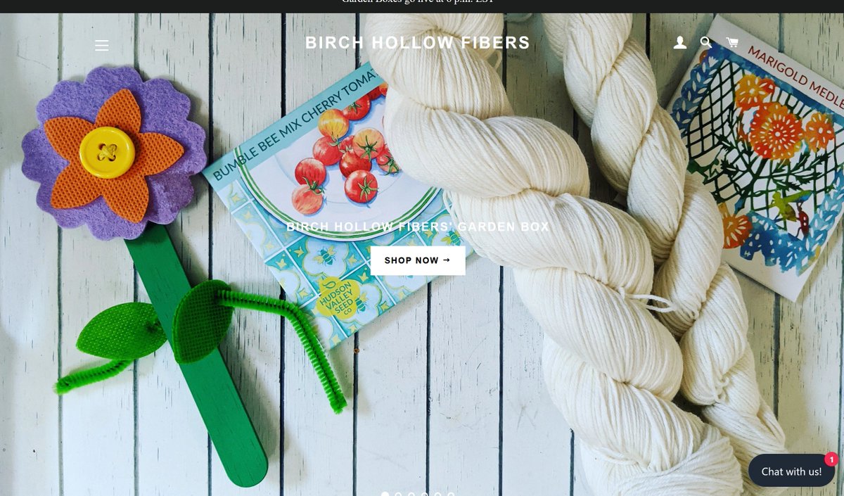 Robin of Birch Hollow Fibres and her store have a wide selection of yarns, stitch markers, pins, books & more! She also has a list of places where her yarn is in stock, but you can purchase from her website. 9/ https://birchhollowfibers.com/ 